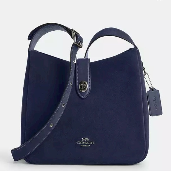 Coach Hadley Convertible Crossbody Bag In Suede - Picture 1 of 6